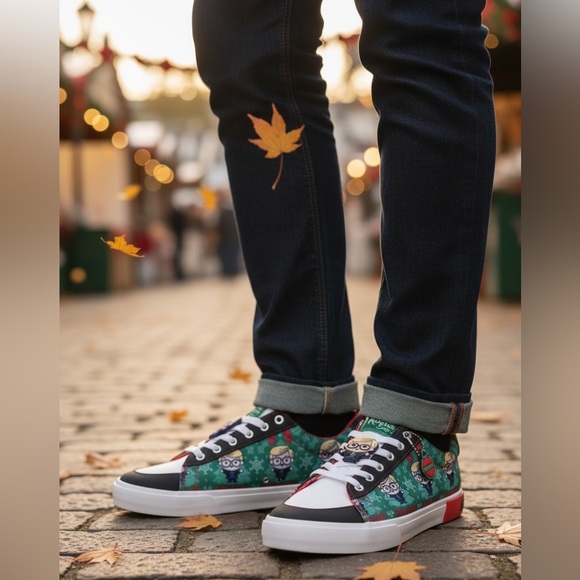🎄A Christmas Story Ralphie Sneakers Men’s Size 12 Low Top Holiday Shoes NWT